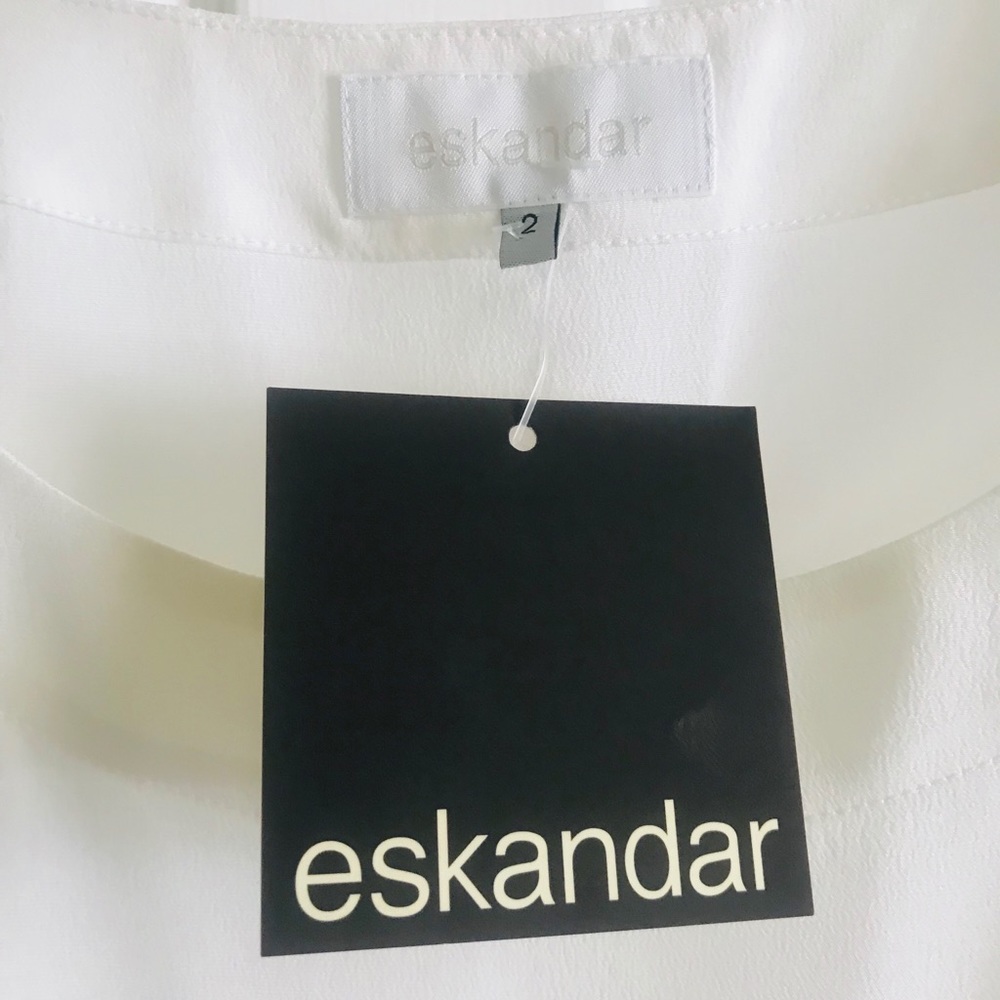 Eskandar white 💯 silk